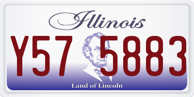 IL license plate Y575883