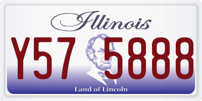 IL license plate Y575888