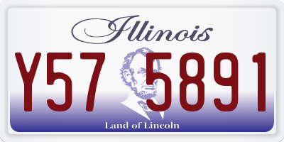 IL license plate Y575891