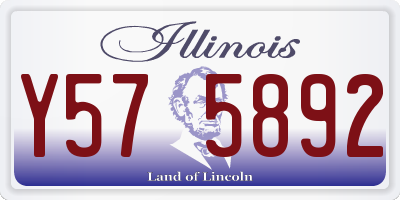 IL license plate Y575892