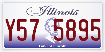 IL license plate Y575895