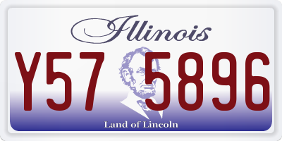 IL license plate Y575896