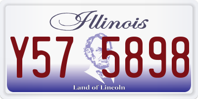 IL license plate Y575898