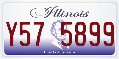 IL license plate Y575899