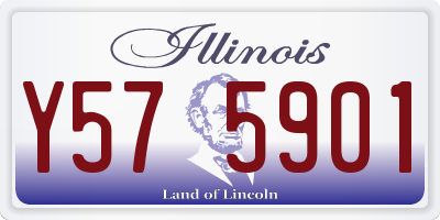 IL license plate Y575901