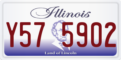 IL license plate Y575902