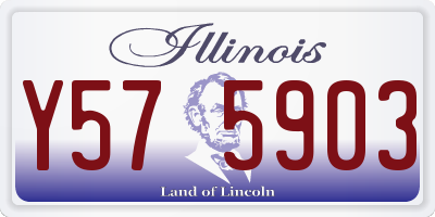 IL license plate Y575903