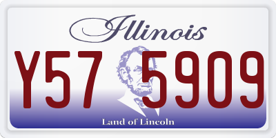 IL license plate Y575909