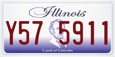 IL license plate Y575911