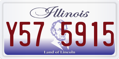 IL license plate Y575915