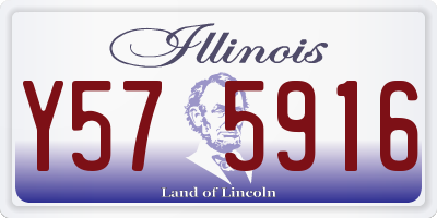 IL license plate Y575916