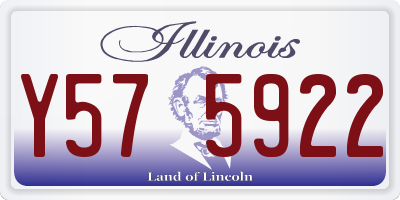IL license plate Y575922