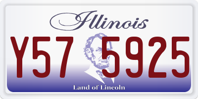IL license plate Y575925