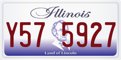 IL license plate Y575927