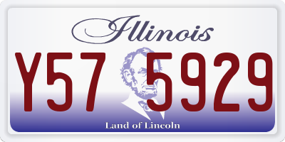 IL license plate Y575929