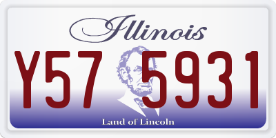 IL license plate Y575931
