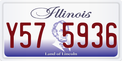 IL license plate Y575936