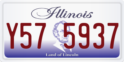IL license plate Y575937