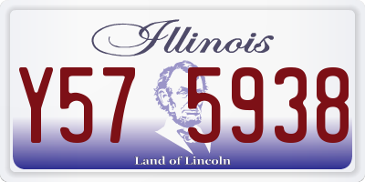 IL license plate Y575938