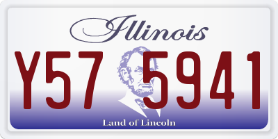 IL license plate Y575941