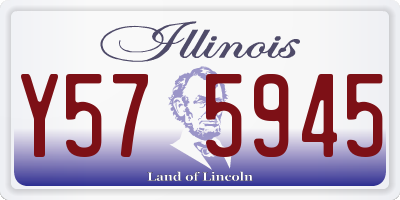 IL license plate Y575945