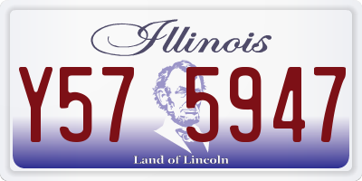 IL license plate Y575947