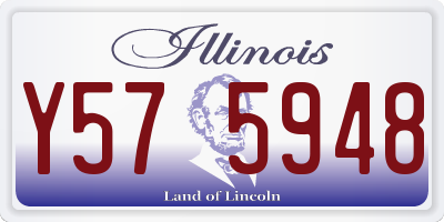 IL license plate Y575948