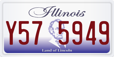 IL license plate Y575949