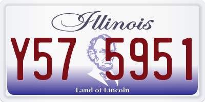 IL license plate Y575951