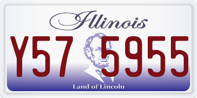 IL license plate Y575955