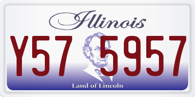 IL license plate Y575957