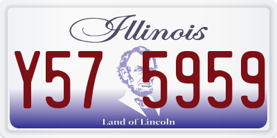 IL license plate Y575959