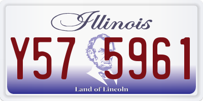 IL license plate Y575961