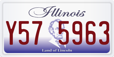 IL license plate Y575963