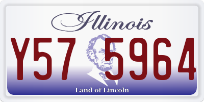 IL license plate Y575964