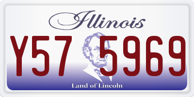IL license plate Y575969