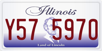 IL license plate Y575970