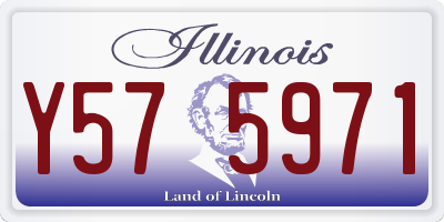 IL license plate Y575971