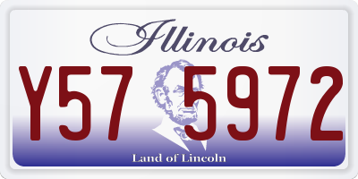 IL license plate Y575972