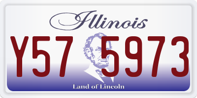IL license plate Y575973