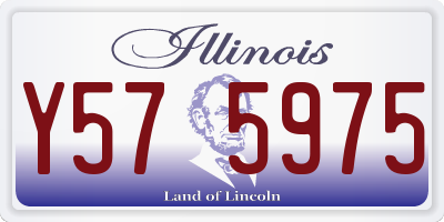 IL license plate Y575975