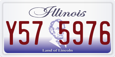 IL license plate Y575976
