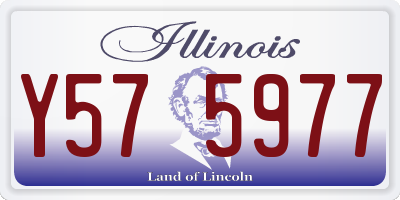 IL license plate Y575977