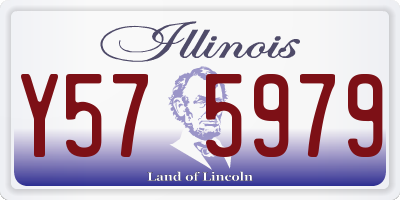 IL license plate Y575979