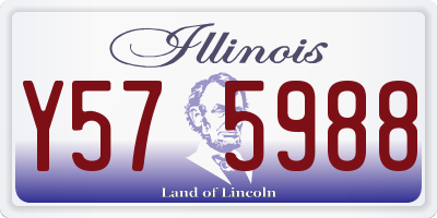 IL license plate Y575988
