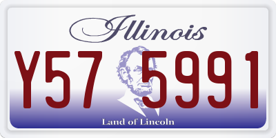 IL license plate Y575991