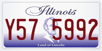 IL license plate Y575992