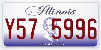 IL license plate Y575996