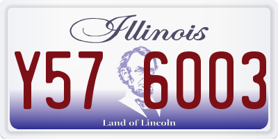 IL license plate Y576003