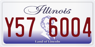 IL license plate Y576004